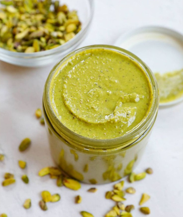 کره پسته کاملاً ارگانیک؛ محصول انرژیزا و مقوی با مغزیجات طبیعی"کره پسته ارگانیک