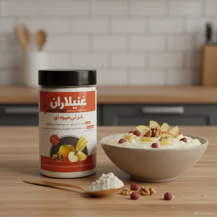 «سرلاک میوهای طبیعی، غذای سالم و مقوی برای کودکان از ۶ ماه به بالا و بزرگسالان. سرشار از ویتامین و مواد مغذی برای تقویت رشد و انرژی بدن.»