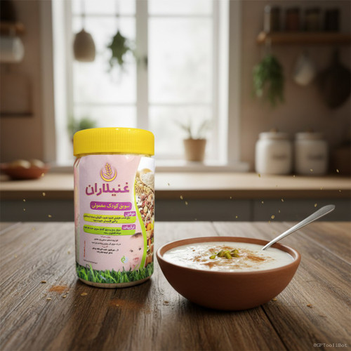 «سویق کودک، مکمل طبیعی و مقوی برای رشد سالم و افزایش انرژی کودکان از ۶ ماه به بالا.»