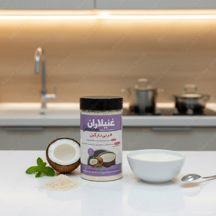 «حریره نارگیل طبیعی، غذای سالم و مقوی برای کودکان از ۶ ماه به بالا و بزرگسالان، سرشار از انرژی و مواد مغذی.»