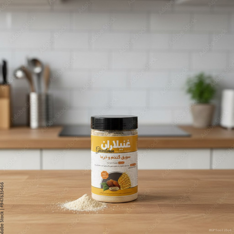 سرلاک گندم و خرما، غذای سالم و مقوی برای کودکان از ۶ ماه به بالا و بزرگسالان، سرشار از انرژی و ویتامینها.»